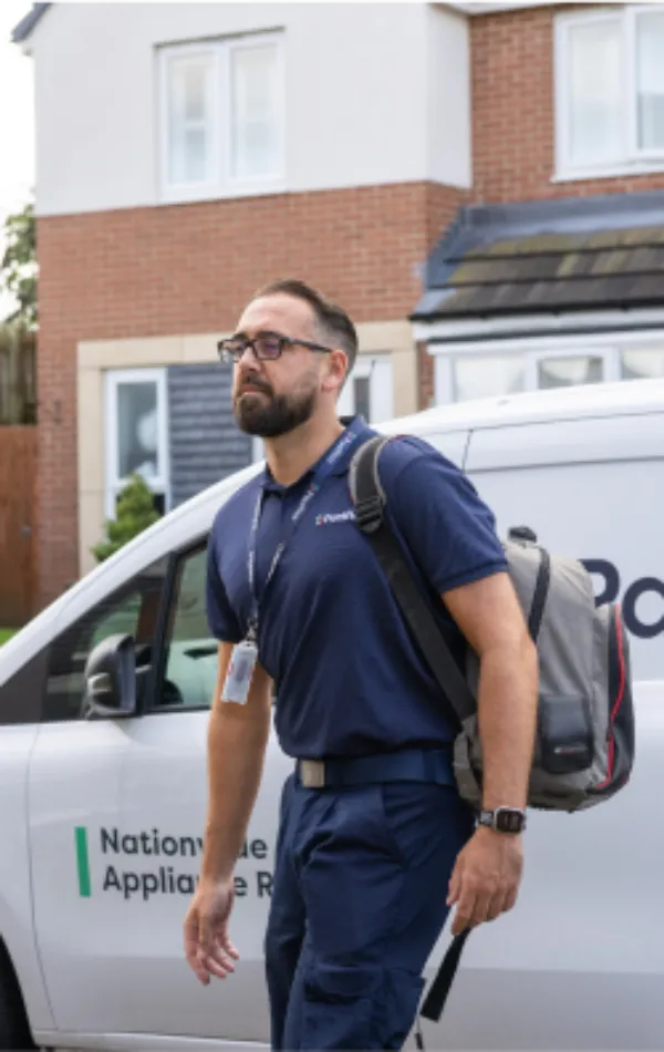 Pacifica engineer arriving at house ahead of appliance repair